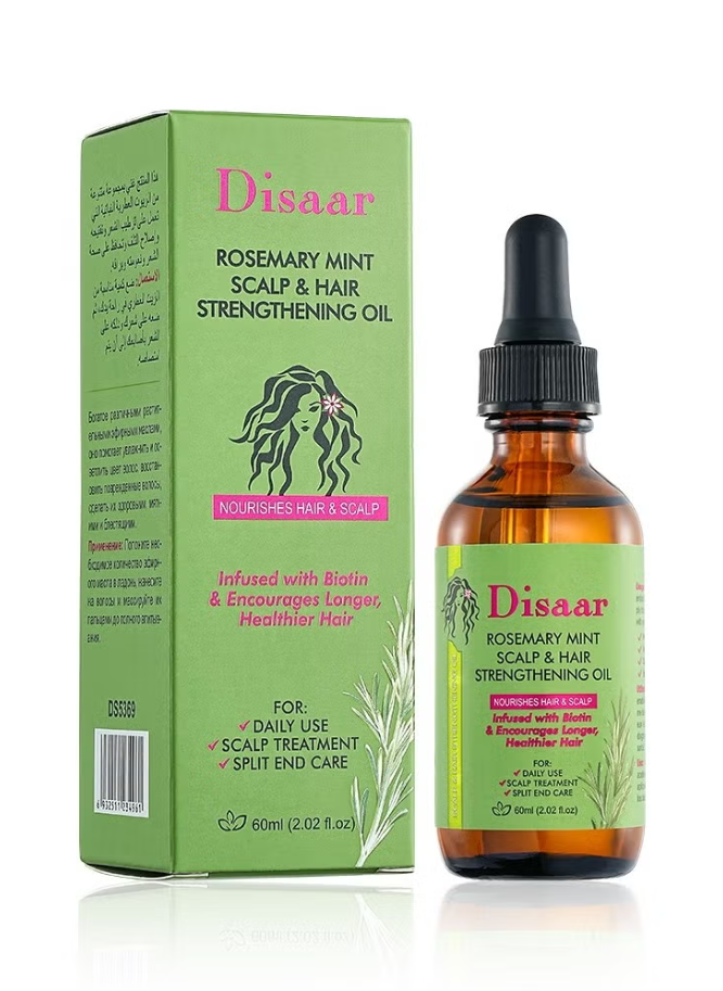 Picture of Disaar Rosemary Mint Scalp & Hair Strengthening Hair Oil 60ml