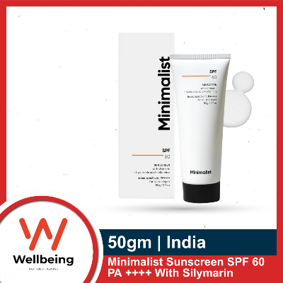 Picture of Minimalist Sunscreen SPF 60 PA ++++ With Silymarin, 50gm Cream
