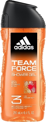 Picture of Adidas Team Force 3in1 Body, Hair And Face Shower Gel For Men 250ml | Made in Spain
