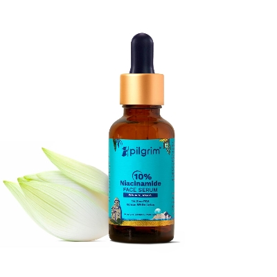 Picture of Pilgrim 10% Niacinamide Face Serum For Acne Marks 30ml |Niacinamide Serum For Oily Skin|Fades Blemishes & Dark Spots|Oil Control|Brightens & Evens Skin Tone|Korean Skincare|All Skin Types|Women & Men