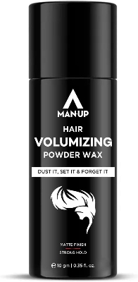 Picture of Man-Up Hair Volumizing Powder Wax For Men 10gm | | Strong Hold With Matte Finish Hair Styling | All Natural & Zero Toxin Hair Styling Powder | Vegan & Cruelty Free
