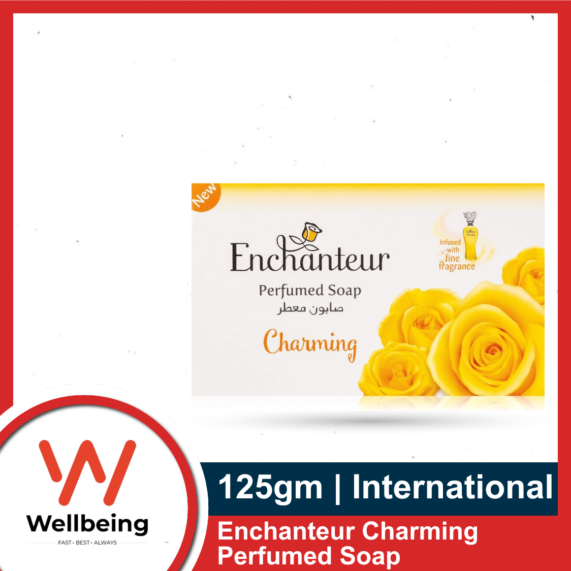 Picture of Enchanteur Charming Perfumed Soap 125g with Citrus and Cedarwood extracts