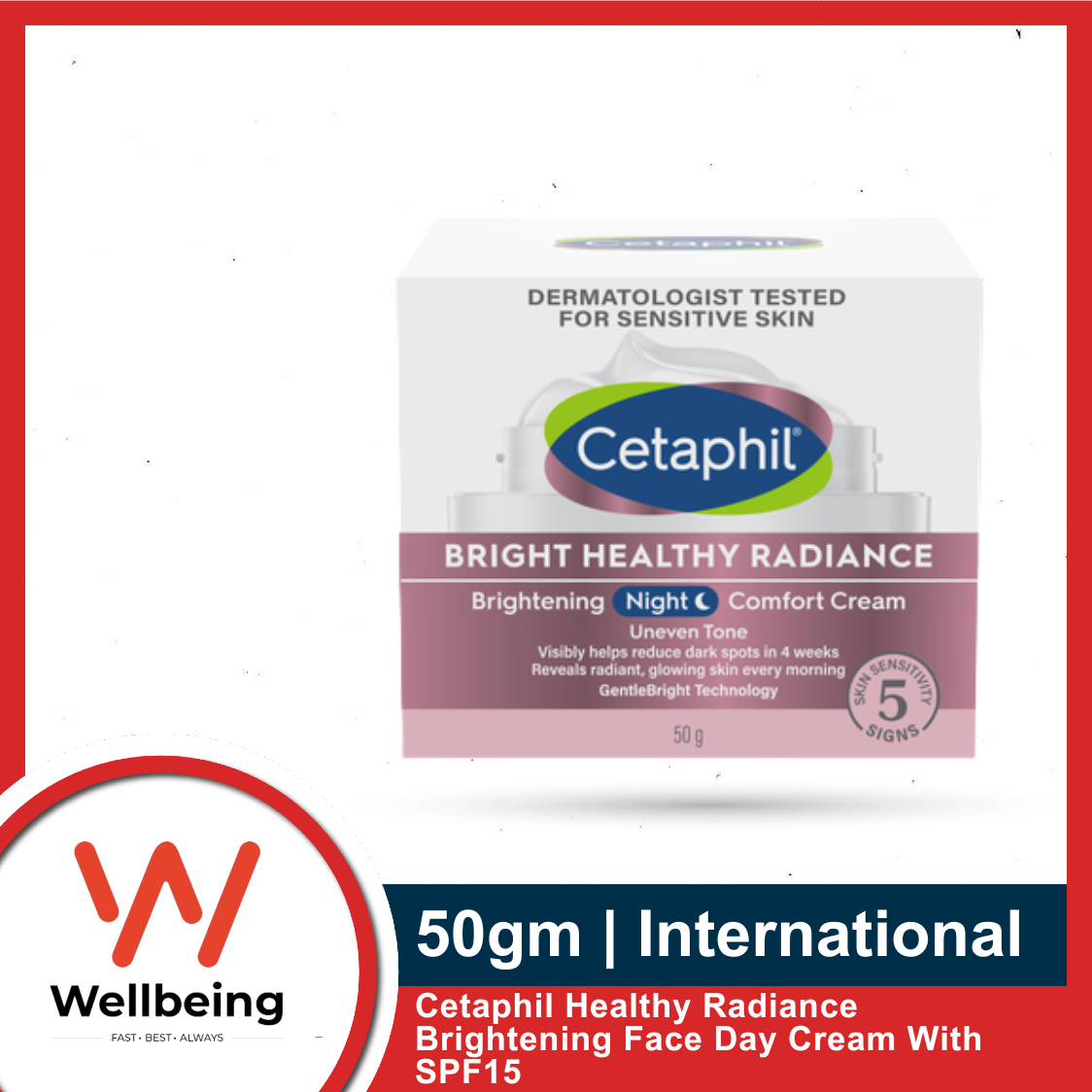Picture of Cetaphil Healthy Radiance Brightening Night Comfort Cream 50g | India