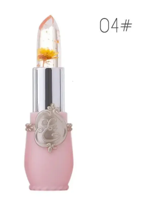 Picture of 1pcs/ 6pcs emaymei Transparent Jelly Change Lipstick Waterproof Crystal Jelly Lipstick with Flower Inside | 3.8gm 6 Shades Available
