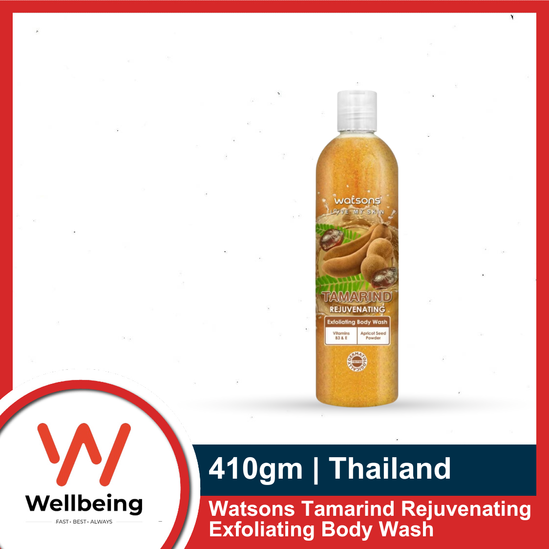 Picture of Watsons Tamarind Rejuvenating Exfoliating Body Wash 410gm | Made in Thailand