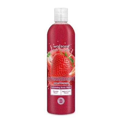 Picture of Watsons Strawberry Lightening Exfoliating Body Wash 410gm | Made in Thailand