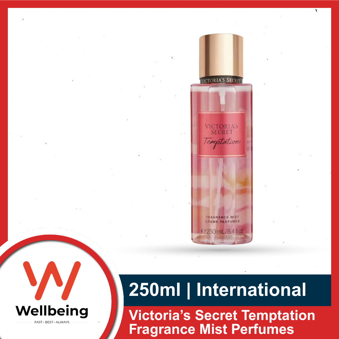 Picture of Victoria's Secret Temptation Fragrance Mist Perfumes - 250ml