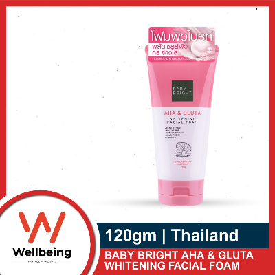 Picture of BABY BRIGHT AHA & GLUTA WHITENING FACIAL FOAM 120G (Made In Thailand)