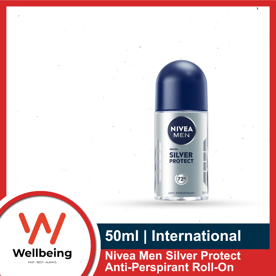 Picture of Nivea Silver Protect 72 Hour Anti-Perspirant Roll On Deodorant 50ml