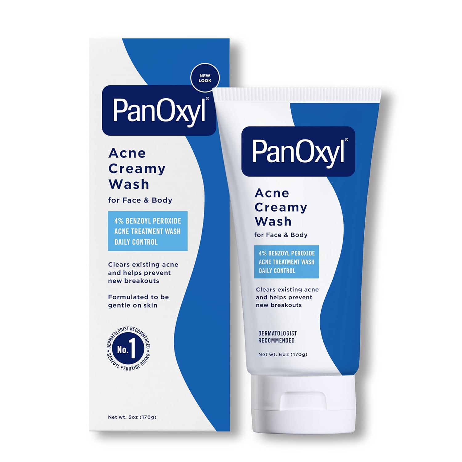 Picture of PanOxyl Acne Creamy Wash for Face & Body 170gm Benzoyl Peroxide 4% Antimicrobial