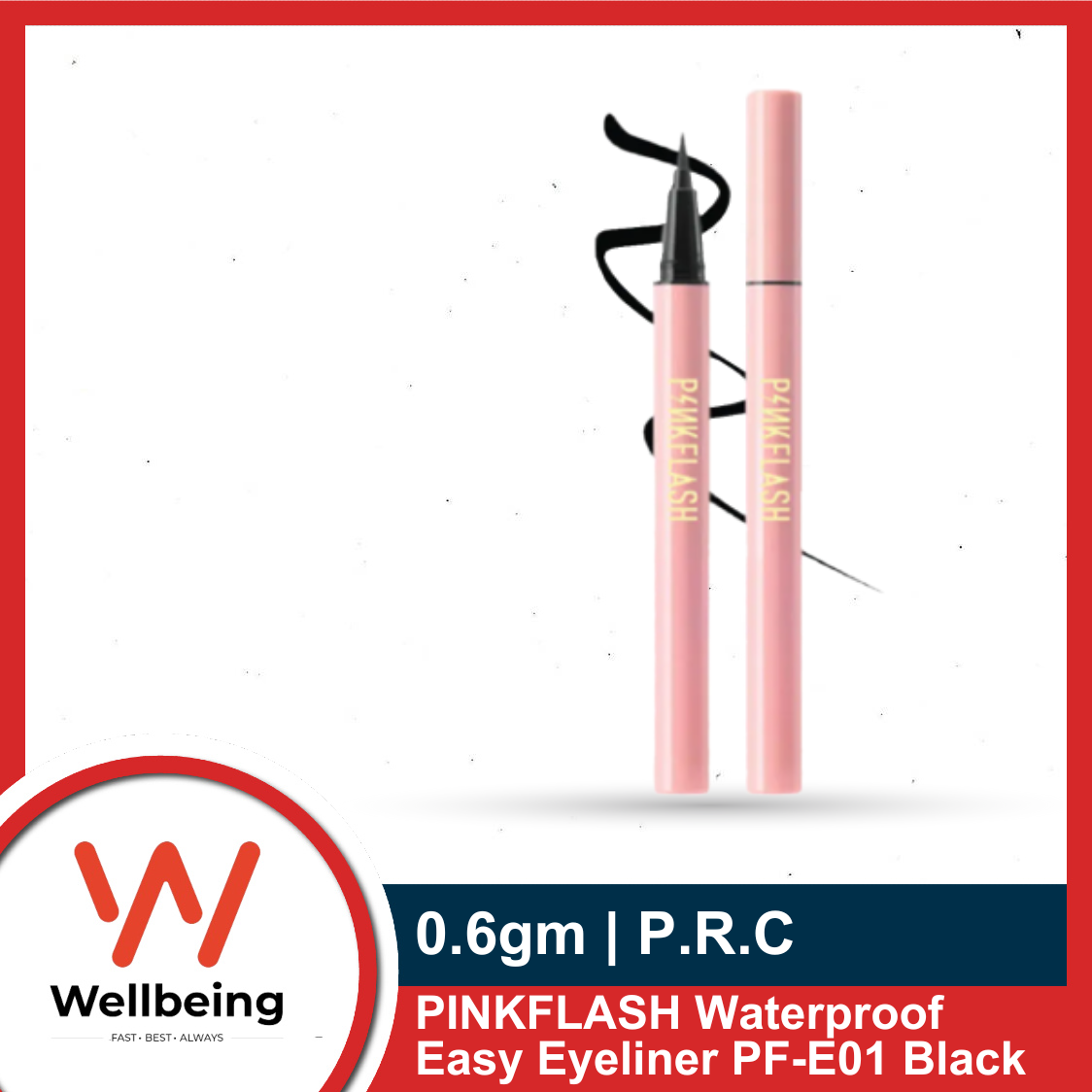 Picture of Pinkflash Waterproof Easy Eyeliner B00- Black PF-E01 (0.6g)