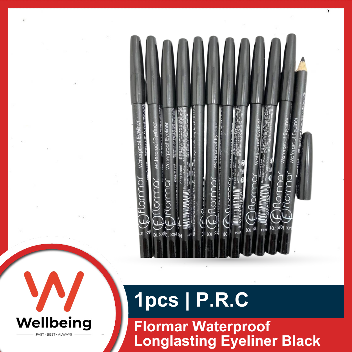 Picture of 1pcs Flormar Waterproof Longlasting Eyeliner Black