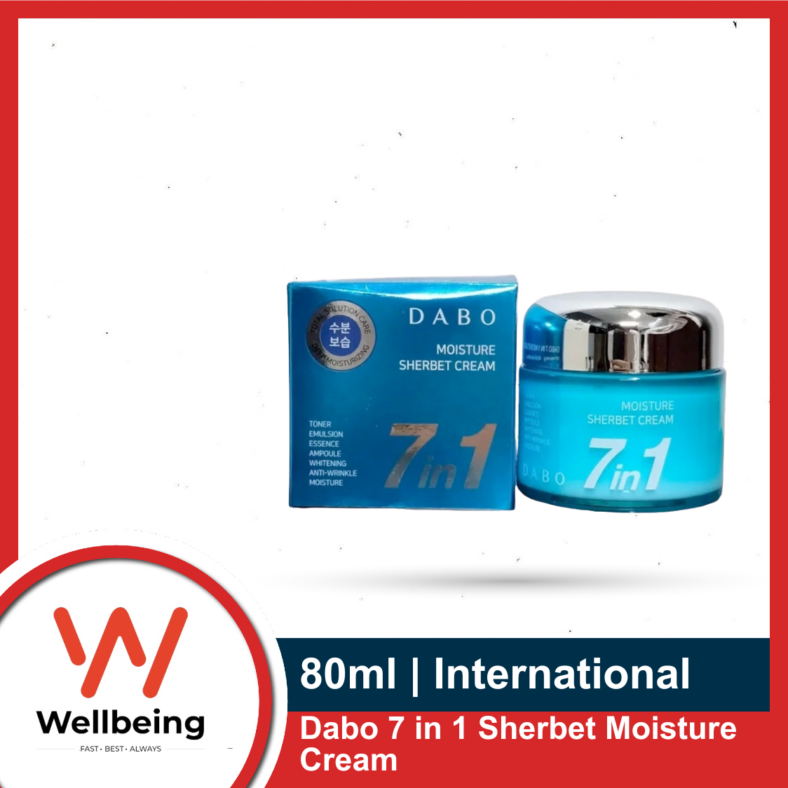 Picture of Dabo 7 in 1 Sherbet Moisture Cream 80ml | Korea