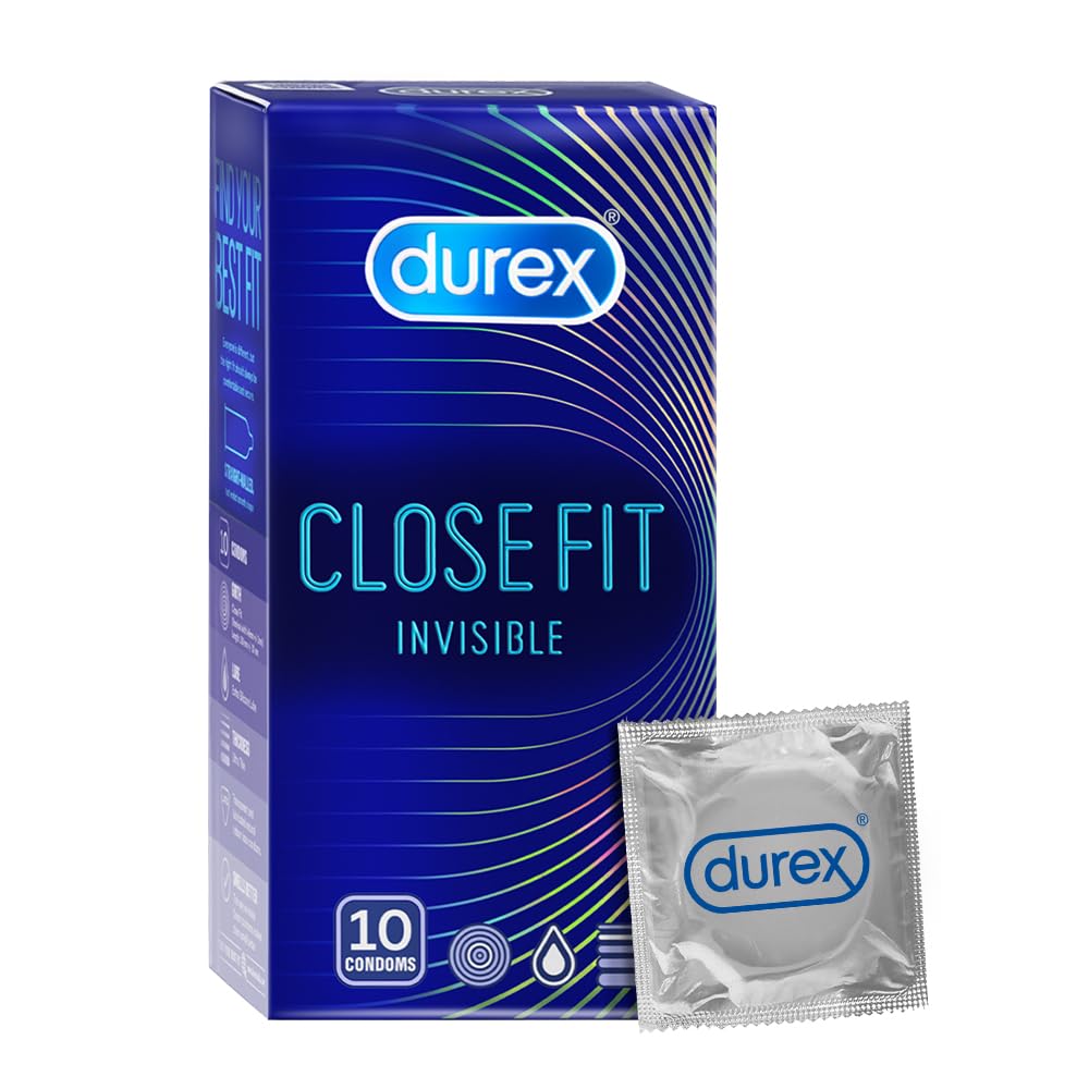 Picture of Durex Close Fit Invisible Condoms for Men - 10s | Ultra Thin Condom | India