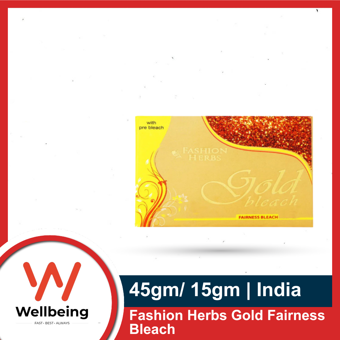Picture of Fashion Herbs Gold Fairness Bleach 45gm/ 15gm | India