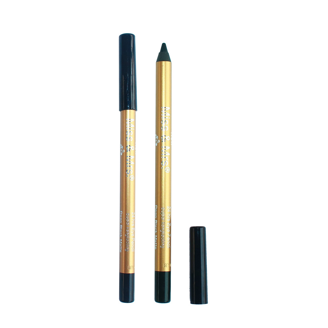 Picture of 1pcs Miss and Mrs 24 Hrs Eye Pencil Super Longlasting (Deep Black Matte)