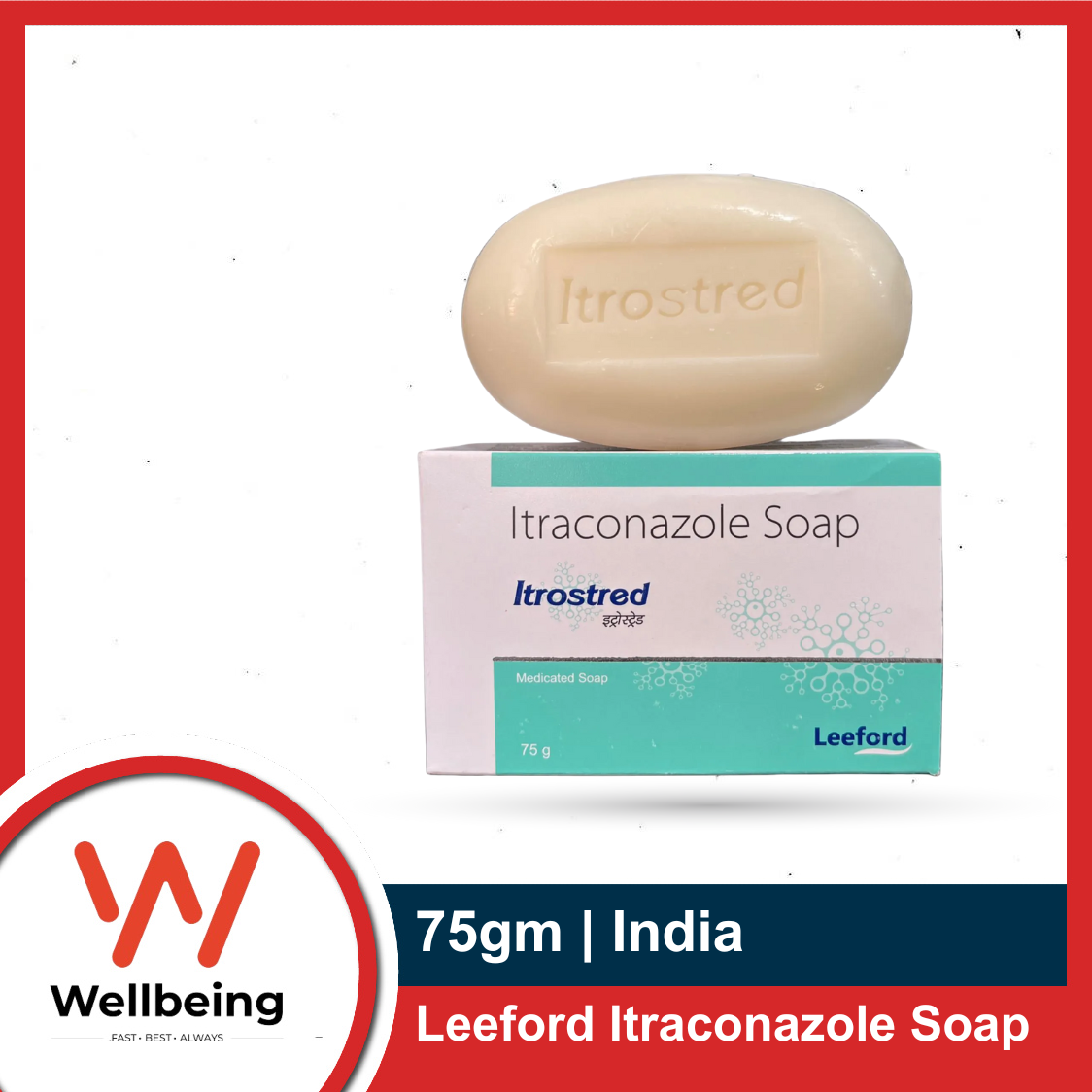 Picture of Itrostred 1% Soap 75gm Medicated Soap | India