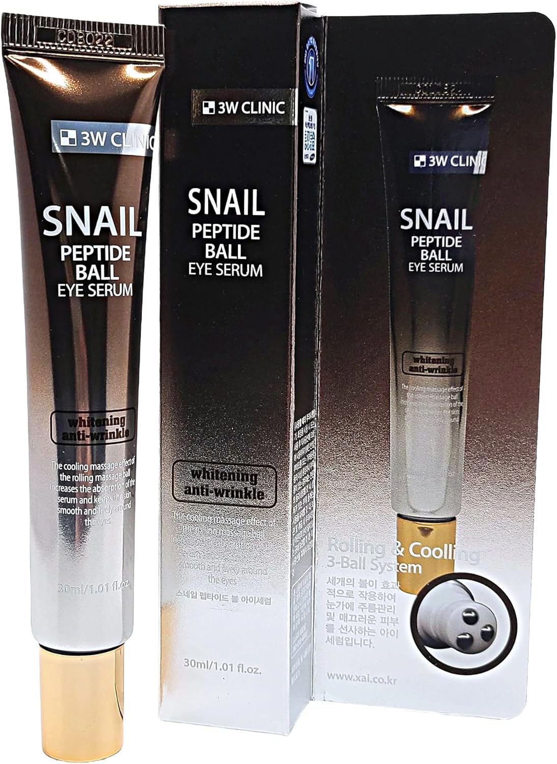 Picture of 3W Clinic Snail Peptide Ball Eye Serum 30ml | Korea