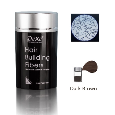 Picture of Dexe Hair Building Fiber 22gm (Dark Brown/ Black)
