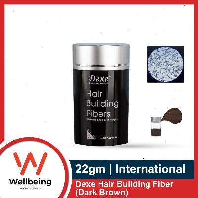 Picture of Dexe Hair Building Fiber 22gm (Dark Brown/ Black)