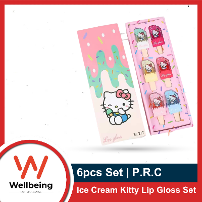 Picture of Ice Cream Kitty Lip Gloss 6pcs Set