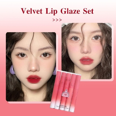 Picture of LEADUU Piggy Head Velvet Lip Glaze Set Matte Whitening Non Fading Lipstick