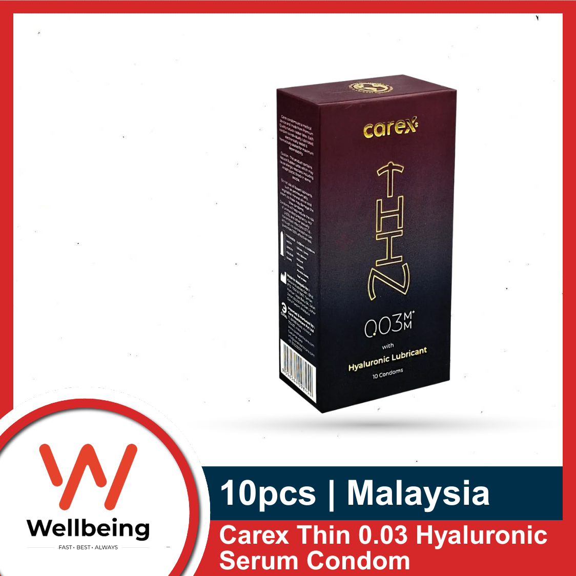 Picture of Carex Thin 0.03 Hyaluronic Serum Condom 10pcs | Malaysia