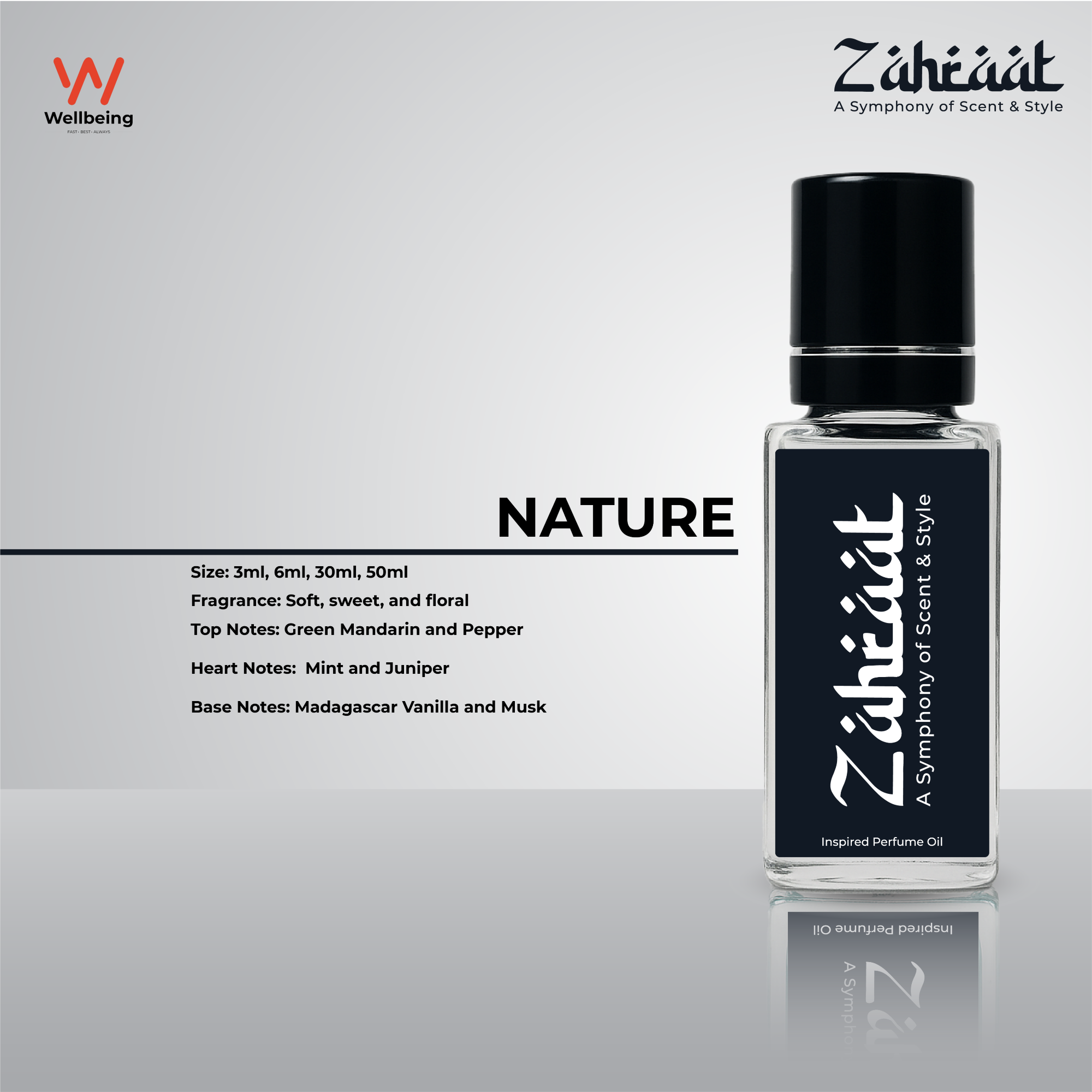 Picture of Zahraat Nature Attar/Ator 3ml Long Lasting Halal Perfume Oil
