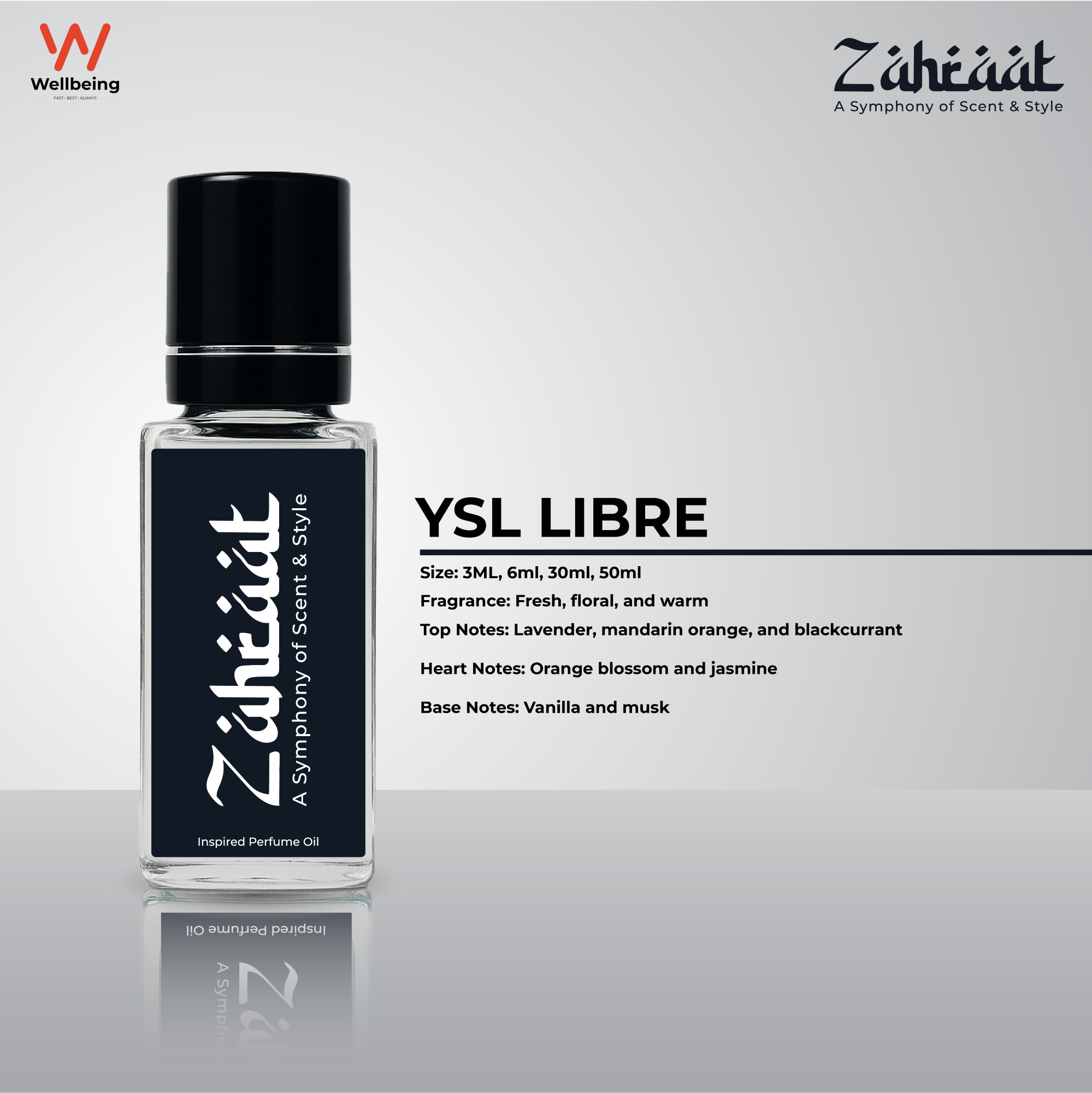 Picture of Zahraat YSL Libre Attar/Ator 3ml Long Lasting Halal Perfume Oil