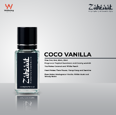 Picture of Zahraat Coco Vanilla Attar/Ator 3ml Long Lasting Halal Perfume Oil