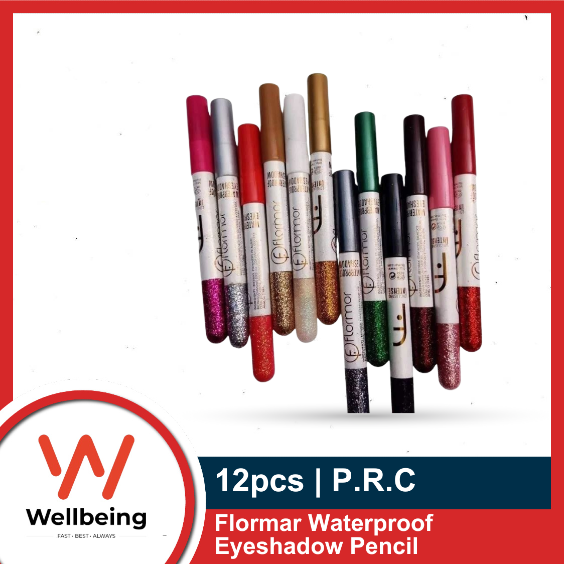 Picture of Flormar Waterproof Eyeshadow Pencil 12pcs Set