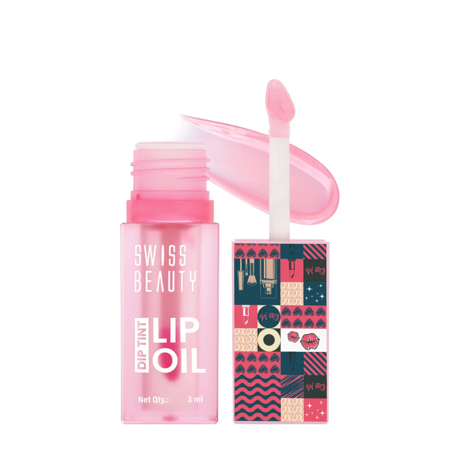 Picture of Swiss Beauty Dip Tint Lip Oil 3ml | Strawberry, Dragon Fruit, Peach, Kiwi