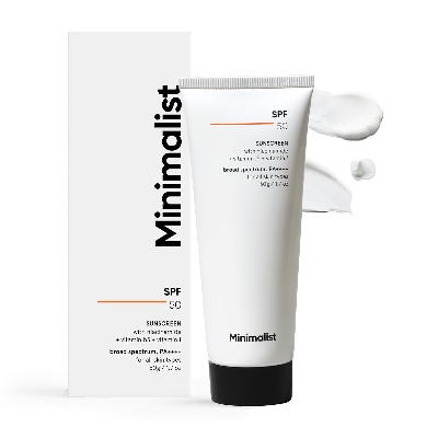Picture of Minimalist Sunscreen SPF 50 PA++++ 50gm | Clinically Tested in US (In-Vivo) | Lightweight Cream with Multi-Vitamins | No White Cast | Broad Spectrum Niacinamide Sunscreen For Oily Skin, Dry Skin | For Women & Men |