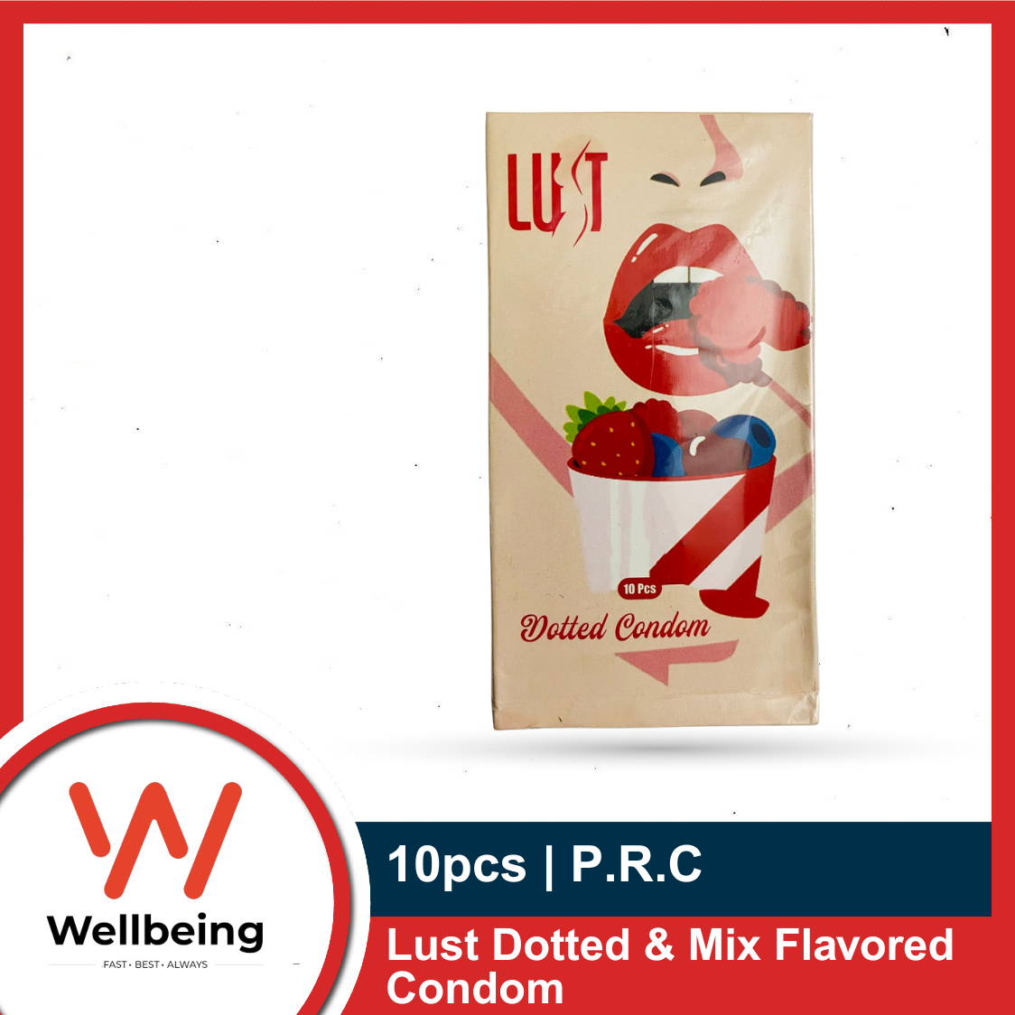 Picture of Lust Dotted & Mix Flavored Condom 10pcs Pack