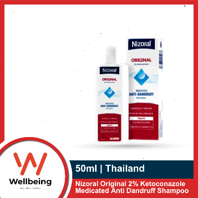 Picture of Nizoral Original 2% Ketoconazole Medicated Anti Dandruff Shampoo 50ML | MADE IN THAILAND
