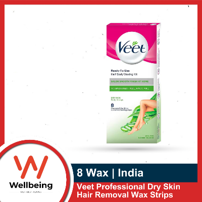 Picture of Veet Professional Dry Skin Hair Removal Wax Strips 20 Strips for Body & Legs