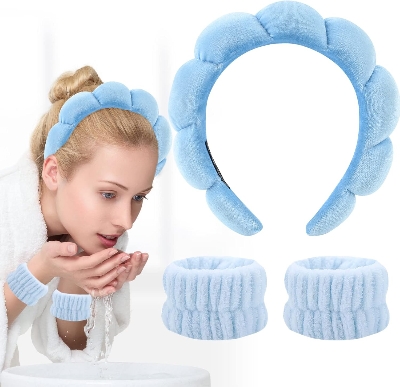 Picture of Sweet Beauty Spa Headband & Wristband 3pcs Set Multicolor