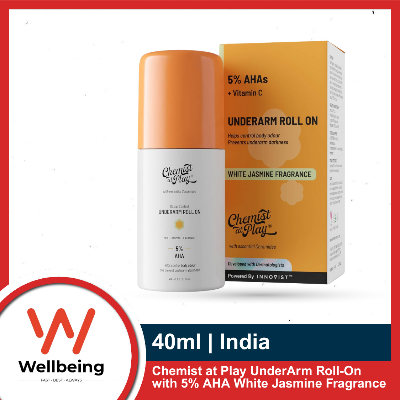 Picture of Chemist at Play UnderArm Roll-On with 5% AHA, Lactic Acid & 1% Mandelic Acid | Prevents Body Odour, Brightens Skin & Exfoliates Underarm | For Sensitive Skin |White Jasmine Fragrance|Alcohol Free-India