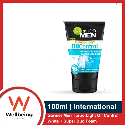 Picture of Garnier Men Facewash Turbo Light Oil Control White + Super Duo Foam 100ml | Indonesia