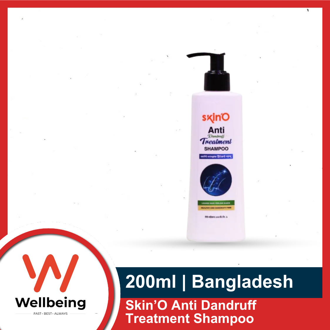 Picture of Skin’O Anti Dandruff Treatment Shampoo 200ml | Made in Bangladesh