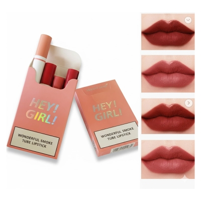 Picture of HenhFang Hey Girl 4 Pcs/set Wonderful Smoke Tube Lipstick