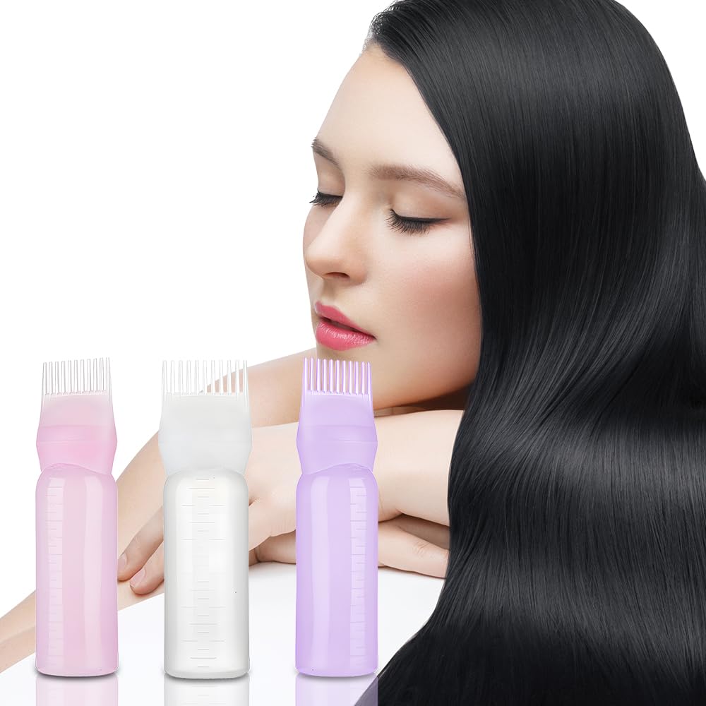 Picture of 1pcs Hair Oil Applicator Multi-functional Hair Dyeing Treatment Oil Cream Shampoo Bottle Oil Coloring Dispensing Applicator Brush