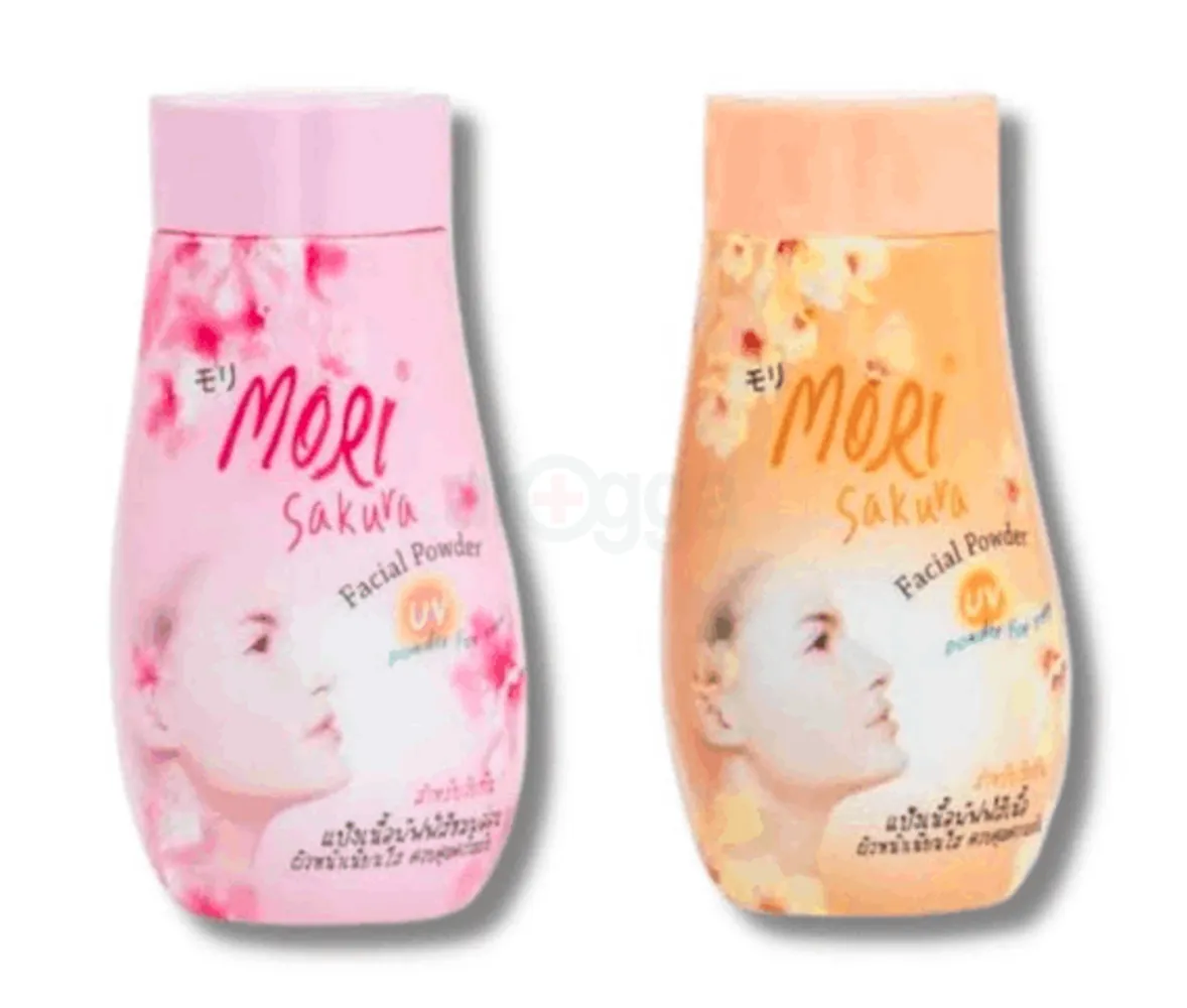 Picture of Mori Sakura Facial Powder With UV Protection 50gm Pink/ Orange | Made in Thailand