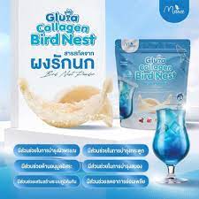 Picture of Manee Gluta Collagen Bird Nest Blue Hawaii Flavor Juice 30pcs Pack