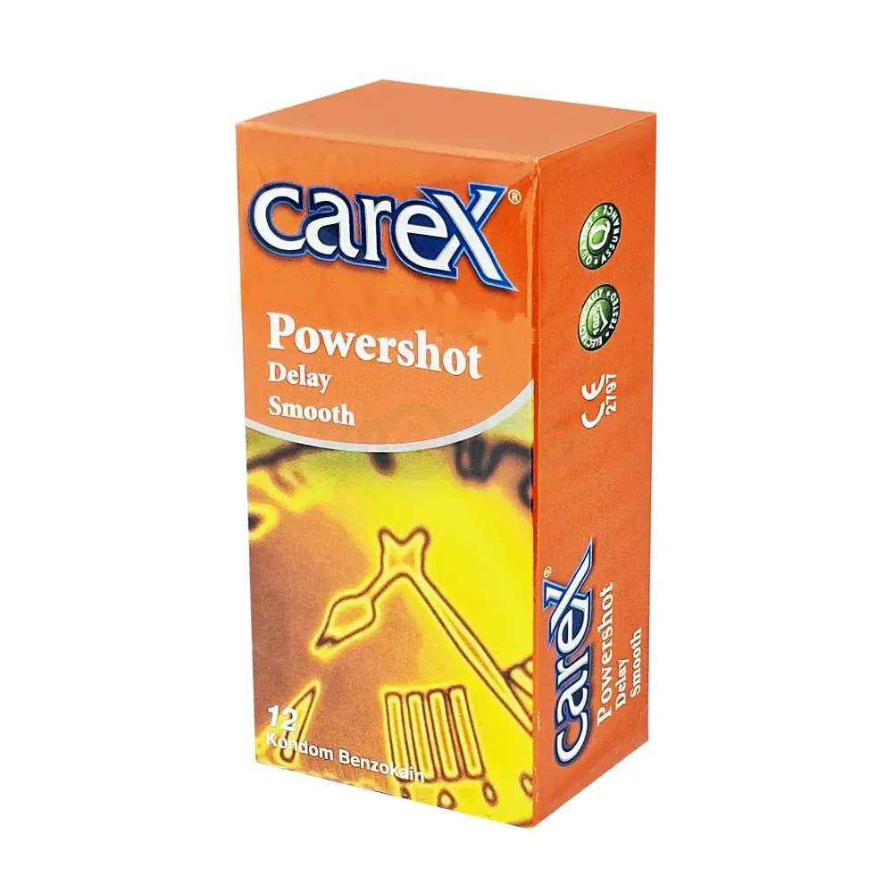 Picture of Carex Powershot Delay Smooth / Delay Dotted Condom 12pcs Pack | Malaysia | Clearance Sale | EXP. November 2025