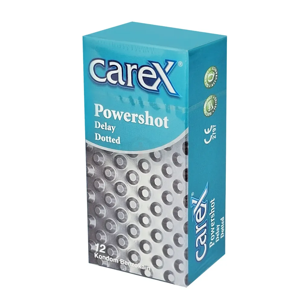 Picture of Carex Powershot Delay Smooth / Delay Dotted Condom 12pcs Pack | Malaysia | Clearance Sale | EXP. November 2025