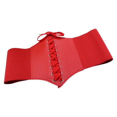 Picture of Women's belt palace stabular straps wide waist seal thin ultra-loose tight waist sector stability one generation