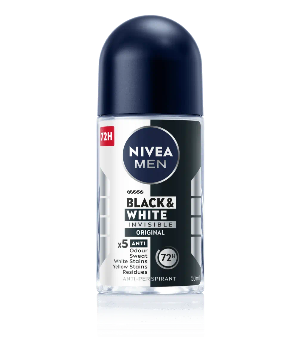 Picture of NIVEA MEN Deodrant Black&White 72 H Invisible Fresh Antiperspirant in the ball for men 50ml