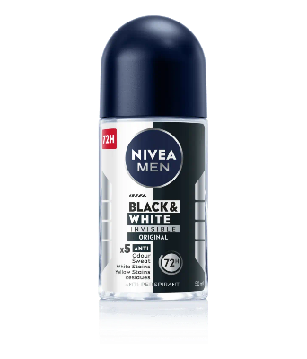 Picture of NIVEA MEN Deodrant Black&White 72 H Invisible Fresh Antiperspirant in the ball for men 50ml