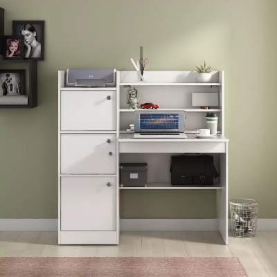 Picture of Furniture Express Modern Reading Table/Study Desk/Laptop Desk With Three Large Storage And Lock - Organize Your Workstation Effectively